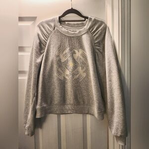 Darling Gray Cropped Sweatshirt (Size Medium)